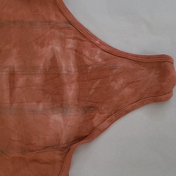 NWT Olivaceous Boho Small Rust Tie Dye Bodysuit - Picture 11 of 11